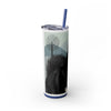 Skinny Tumbler with Straw – 20 oz Stainless Steel Cup