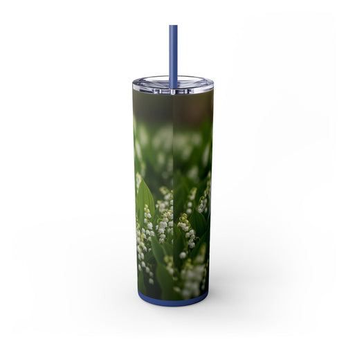 Skinny Tumbler with Straw – 20 oz Stainless Steel Cup