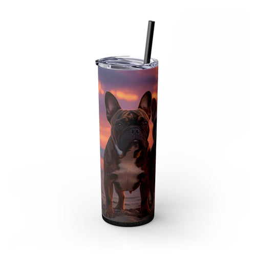 Skinny Tumbler with Straw – 20 oz Stainless Steel Cup
