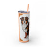 Skinny Tumbler with Straw – 20 oz Stainless Steel Cup