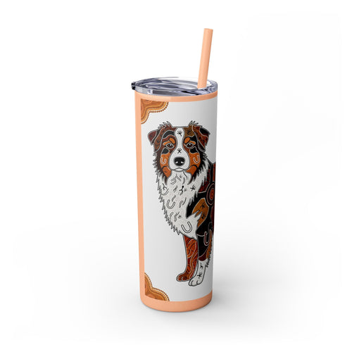 Skinny Tumbler with Straw – 20 oz Stainless Steel Cup