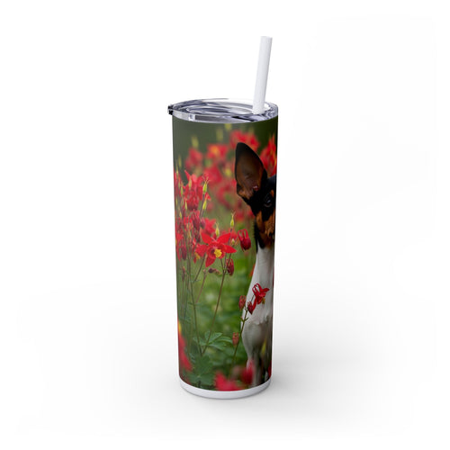 Skinny Tumbler with Straw – 20 oz Stainless Steel Cup