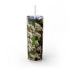 Skinny Tumbler with Straw – 20 oz Stainless Steel Cup