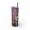 Skinny Tumbler with Straw – 20 oz Stainless Steel Cup