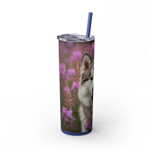 Skinny Tumbler with Straw – 20 oz Stainless Steel Cup