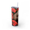 Skinny Tumbler with Straw – 20 oz Stainless Steel Cup