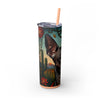 Skinny Tumbler with Straw – 20 oz Stainless Steel Cup