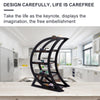 Crescent-shaped Table Decorative Shelf