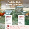 RentACoop 40 lb Automatic Treadle Chicken Feeder