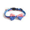 Patriotic Bow Tie Cat Collar with Bell USA