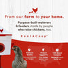 RentACoop 10lb Chick2Chicken 4-Port Chicken Feeder