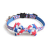 Patriotic Bow Tie Cat Collar with Bell USA