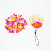 Pet Straw Hat and Flower Lei Set Beach Hawaii Style