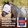 Farnam SuperMask II Horse Fly Mask No Ears Double-Latch Secure Mesh Eye Protection