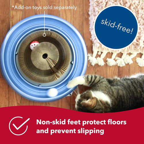 Bergan Turbo Scratcher Cat Toy 16 Interactive Track Ball Scratcher with Catnip