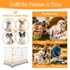 24-30 White Metal Wire Dog Crate DLS2402/DLS3002
