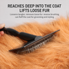 Black Pet Slicker Brush for Dogs and Cats