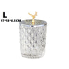 Coffee Table Glass Storage Jar Tooth Swab Cotton Swab Storage Box