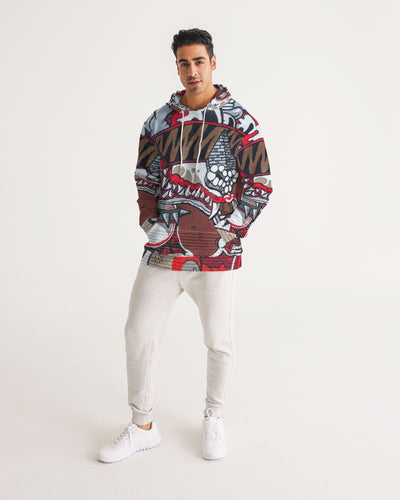 20 cool dragon red design Men's All-Over Print Hoodie