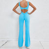 Hollow-out Beauty Back Sports Workout Clothes Jumpsuit