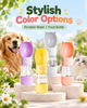 Cat-Ear Portable Pet Water Bottle with Food Cup