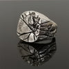 Vintage Jewelry Ring Alloy Cracked Hand Jewelry