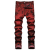 Stretch Tie Dyed Red Brick Jeans