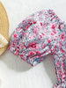 Summer New Girls' Floral Puff Sleeve Dress