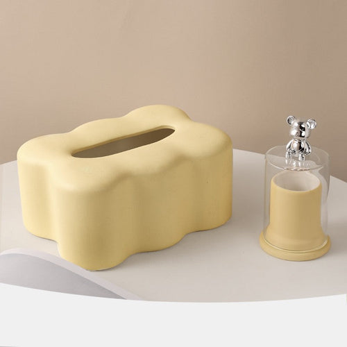 Creative Living Room Table End Table Storage Ceramic Extractor Box