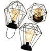 Wrought Iron Geometric Table Lamp Home Decoration