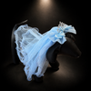 Pink Blue Tulle Tiara Pet Veil Headpiece