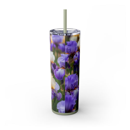 Skinny Tumbler with Straw – 20 oz Stainless Steel Cup