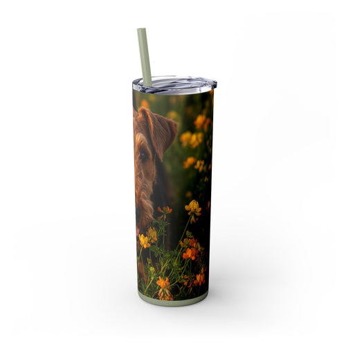 Skinny Tumbler with Straw – 20 oz Stainless Steel Cup