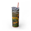Skinny Tumbler with Straw – 20 oz Stainless Steel Cup