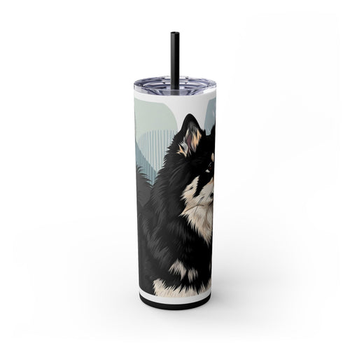 Skinny Tumbler with Straw – 20 oz Stainless Steel Cup