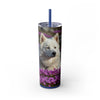 Skinny Tumbler with Straw – 20 oz Stainless Steel Cup