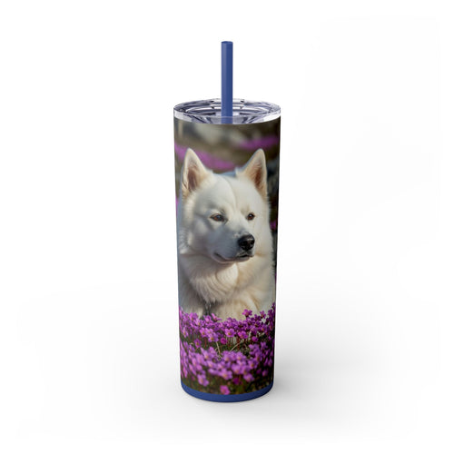 Skinny Tumbler with Straw – 20 oz Stainless Steel Cup
