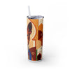 Skinny Tumbler with Straw – 20 oz Stainless Steel Cup