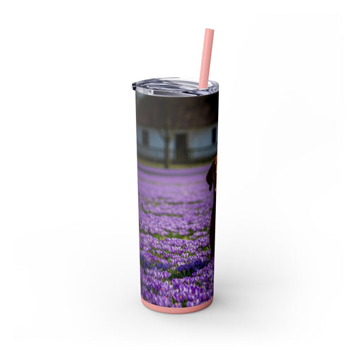 Skinny Tumbler with Straw – 20 oz Stainless Steel Cup