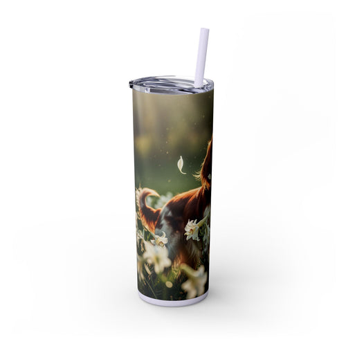 Skinny Tumbler with Straw – 20 oz Stainless Steel Cup