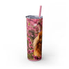 Skinny Tumbler with Straw – 20 oz Stainless Steel Cup