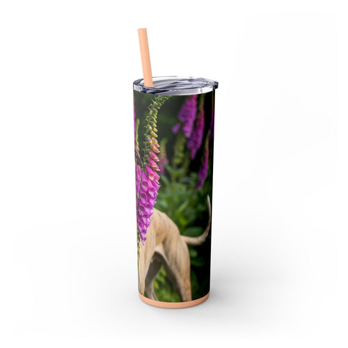 Skinny Tumbler with Straw – 20 oz Stainless Steel Cup