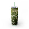 Skinny Tumbler with Straw – 20 oz Stainless Steel Cup