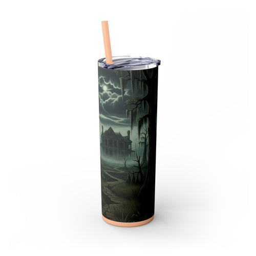 Skinny Tumbler with Straw – 20 oz Stainless Steel Cup