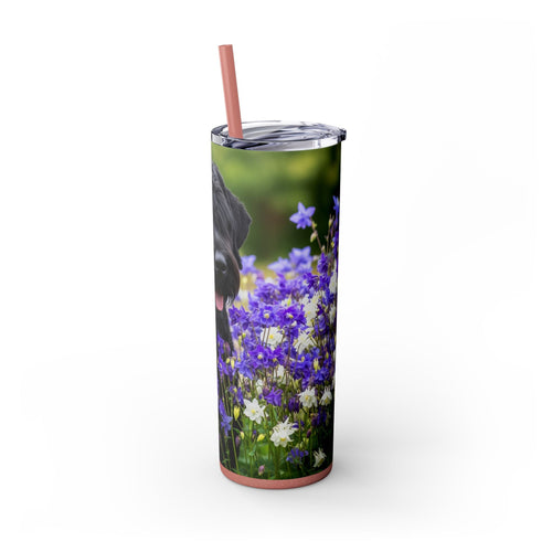 Skinny Tumbler with Straw – 20 oz Stainless Steel Cup