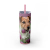 Skinny Tumbler with Straw – 20 oz Stainless Steel Cup