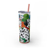 Skinny Tumbler with Straw – 20 oz Stainless Steel Cup
