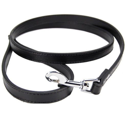 Classic Leather Dog Leash – Soft Vegan Leather Everyday Walking Lead