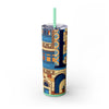 Skinny Tumbler with Straw – 20 oz Stainless Steel Cup