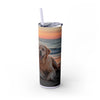 Skinny Tumbler with Straw – 20 oz Stainless Steel Cup